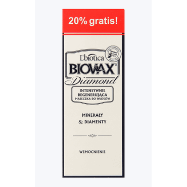Biovax -  BIOVAX Diamond intensywnie regenerująca maseczka do włosów Minerały & Diamenty 150 ml